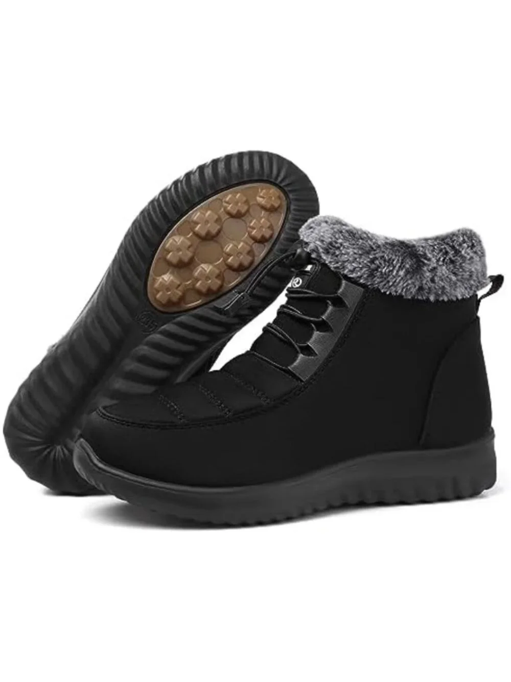 Cozy Winter Snow Boots for Women | Fur Lined Warm Ankle Booties, Perfect for